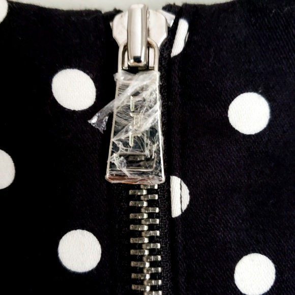 Ralph Lauren polka dot sheath dress NWOT 12 black - Picture 6 of 6
